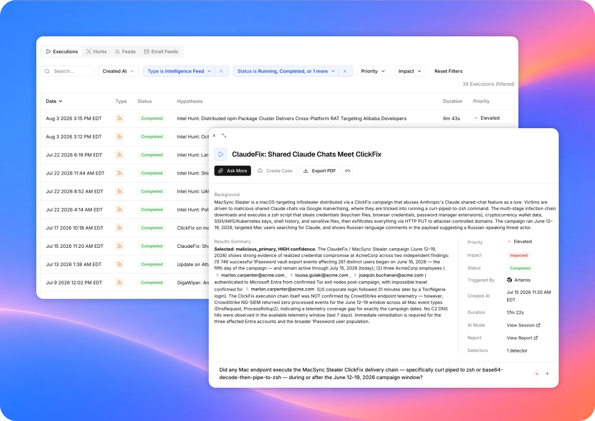 Hunting TTPs and IOCs across your security data